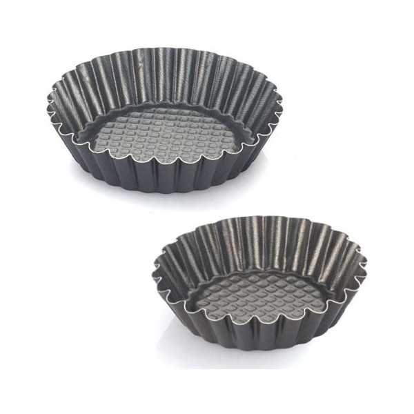 ø10 o ø12 cm Formina crostatina tonda in alluminio antiaderente con fondo rialzato da Vespa