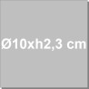 Set 6 formine in alluminio antiaderente con fondo rialzato per crostatine tonde ø10xh2,3 cm di Vespa