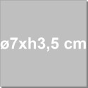 Set 6 formine parrozzo alluminio antiaderente con bordo monoporzioni semisfera ø7xh3,5 cm Vespa