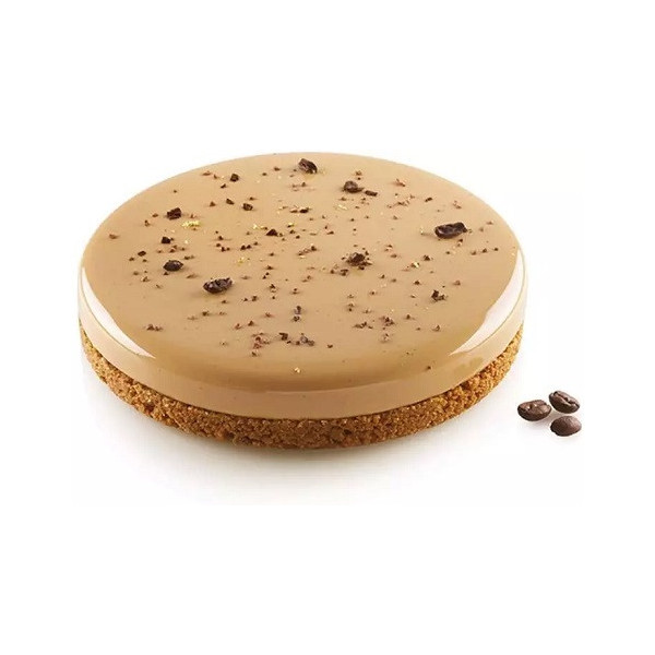 Kit Klassik 580 Silikomart: set due stampi in silicone 1 per base cotte e 1 per mousse o cremosi ø15,7xh1,5 cm