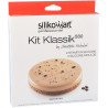 Kit Klassik 580 Silikomart: set due stampi in silicone 1 per base cotte e 1 per mousse o cremosi ø15,7xh1,5 cm