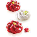 Fleur 90 Silikomart: stampo in silicone bianco per 6 fiori di ø9,9xh3,5 cm