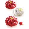 Fleur 90 Silikomart: stampo in silicone bianco per 6 fiori di ø9,9xh3,5 cm