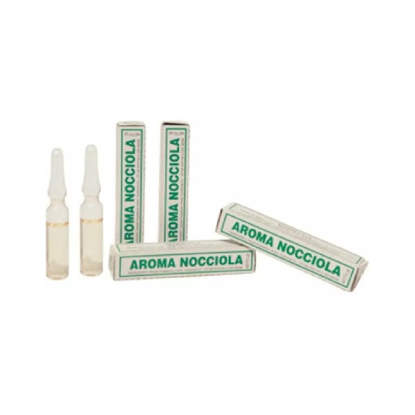 Aroma nocciola liquido da Madma in fiala da 2 g, per aromatizzare impasti e creme per dolci