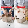 Angel food fiore lo stampo chiffon cake fiore in metallo antiaderente rose gold line Decora