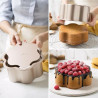 Angel food fiore lo stampo chiffon cake fiore in metallo antiaderente rose gold line Decora