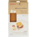 Mela e Pera Silikomart: stampo silicone giallo 12 decori mela e 12 decori pera