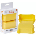 Confezione da 36 pirottini gialli per mini plumcake in carta da forno da 8x5xh3,2 cm di Decora