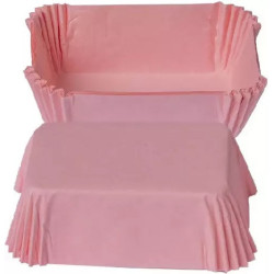 Confezione da 36 pirottini rosa per mini plumcake in carta da forno da 8x5xh3,2 cm di Decora