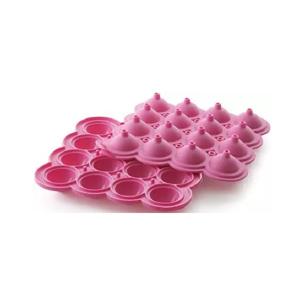 Wonder Pops Silikomart: set 2 stampi in silicone per 16 sfere di ø3 cm