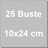 Set di 25 sacchetti party 10x24 cm: bustine trasparenti con laccetti da Wilton
