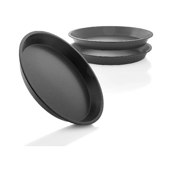 Forma Torta Tonda Liscia Bassa Vespa: teglia tonda da ø24xh4,2 a ø30xh4,2 cm in alluminio antiaderente