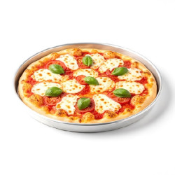 Ruoto per pizza in alluminio da ø28 a ø32 cm ed h2,5 cm: teglia tonda bassa per pizza in alluminio puro