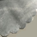 Velo Tulle Orlato Argento di diametro 24 cm in confezione da 50 veli ideali per confezioni