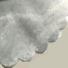 Velo Tulle Orlato Argento di diametro 24 cm in confezione da 50 veli ideali per confezioni