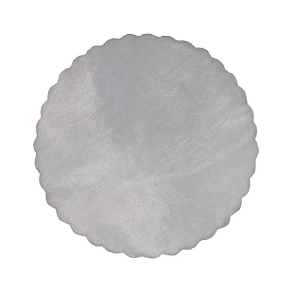 Velo Tulle Orlato Argento di diametro 24 cm in confezione da 50 veli ideali per confezioni
