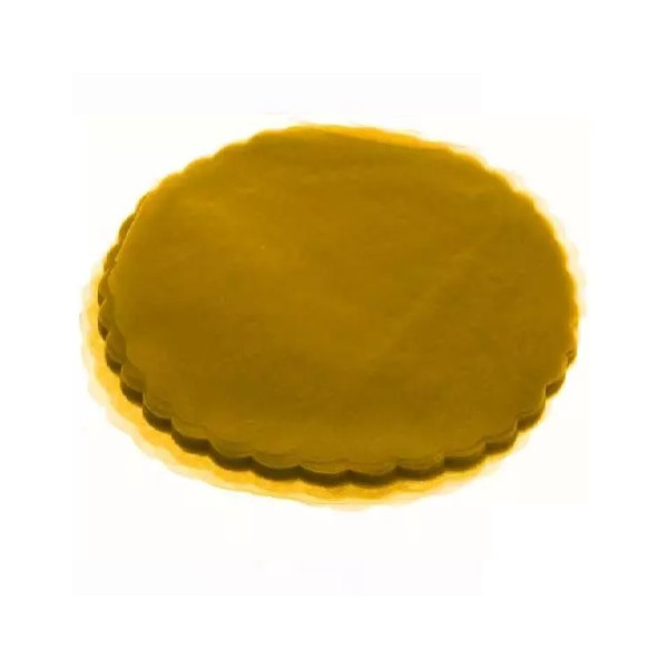 Velo Tulle Orlato color Nocciola in confezione da 50 veli di diametro 24 cm