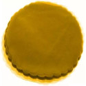 Velo Tulle Orlato color Nocciola in confezione da 50 veli di diametro 24 cm
