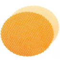 50 Veli Tulle Orlato color Arancione diametro 24 cm con piccoli pois bianchi