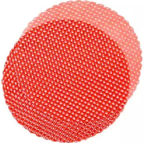 50 Veli Tulle Orlato color Rosso diametro 24 cm con piccoli pois bianchi 50 Veli Tulle Orlato color Rosso diametro 24 cm con piccoli pois bianchi