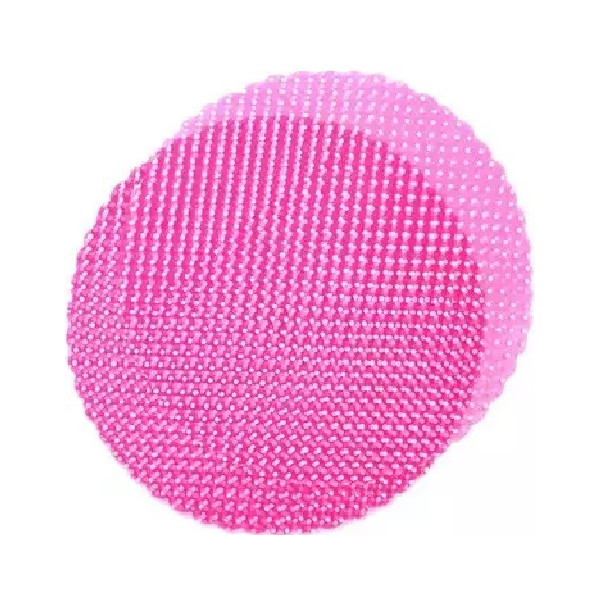 50 Veli Tulle Orlato color Fucsia diametro 24 cm con piccoli pois bianchi