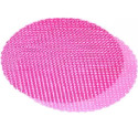 50 Veli Tulle Orlato color Fucsia diametro 24 cm con piccoli pois bianchi