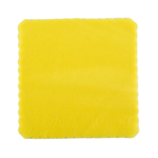 50 Veli Tulle Orlato color Giallo da 24x24 cm