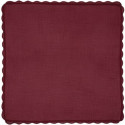Velo Tulle Quadrato Orlato Bordeaux 50pz