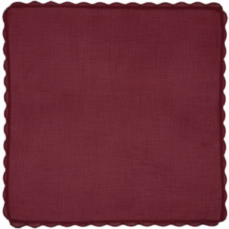 Velo Tulle Orlato Quadrato Bordeaux in confezione da 50 veli da 24x24 cm Velo Tulle Orlato Quadrato Bordeaux in confezione da 50 veli da 24x24 cm