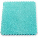 Velo Fata in Tulle Orlato Quadrato Tiffany a Pois puntinato in confezione da 50 veli da 24x24 cm