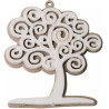Applicazione in legno Albero Bicolore pz 12