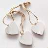 Decorazione Cuore Bianco in legno cm 4 pz 3 Decorazione Cuore Bianco in legno cm 4 pz 3