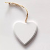 Decorazione Cuore Bianco in legno cm 8 pz 2 Decorazione Cuore Bianco in legno cm 8 pz 2