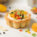 Design Tart crostata tondo mini Decora con fondo mobile in metallo antiaderente ø8xh3 cm