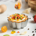 Design Tart crostata tondo mini Decora con fondo mobile in metallo antiaderente ø8xh3 cm