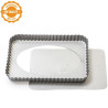 Forma Crostata Rettangolare Fondo Mobile 32x22xh3,5 cm in acciaio alta qualità da Decora Forma Crostata Rettangolare Fondo Mobile 32x22xh3,5 cm in acciaio alta qualità da Decora