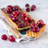 Forma Crostata Rettangolare Fondo Mobile 35x11Xh2,5 cm in acciaio alta qualità da Decora