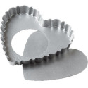 Stampo Crostata Cuore Decora Design Tart – Metallo Antiaderente con Fondo Mobile 25×23×H3cm