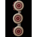 Mini Color Silikomart: stampo in Silicone per 6 monoporzioni tonde con effetto tridimensionale ø7,3xh3 cm