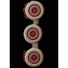 Mini Color Silikomart: stampo in Silicone per 6 monoporzioni tonde con effetto tridimensionale ø7,3xh3 cm