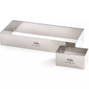 Sagoma Rettangolare Inox Decora H4,5cm – Cornice per Semifreddi, Mousse e Cheesecake (26–40cm)