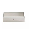 Sagoma in acciaio inox rettangolare da Decora Cornice rettangolare 26x11xh4,5 cm per torte e semifreddi