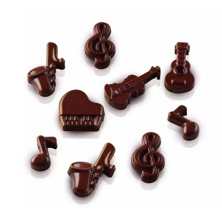 Choco Melody Scg43 Silikomart: stampo cioccolatini tema musicale