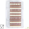 Sigaro di cioccolato Decora: stampo policarbonato 18 barrette da 8,5xh5,5 cm