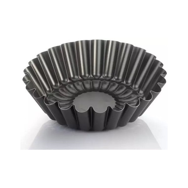 Stampo forma babà o budino margherita senza tubo altezza 9 cm in alluminio teflonato varie misure da Vespa