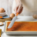 Teglia rettangolare bassa per biscotti e pizza Decora in alluminio anodizzato da 17,8 a 30 cm, h2,5 cm