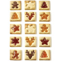 Voila' Cookie Winter Holiday stampo T-Plus+ Puzzle Albero di Natale 24x15xh2 cm da Silikomart