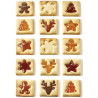 Voila' Cookie Winter Holiday stampo T-Plus+ Puzzle Albero di Natale 24x15xh2 cm da Silikomart