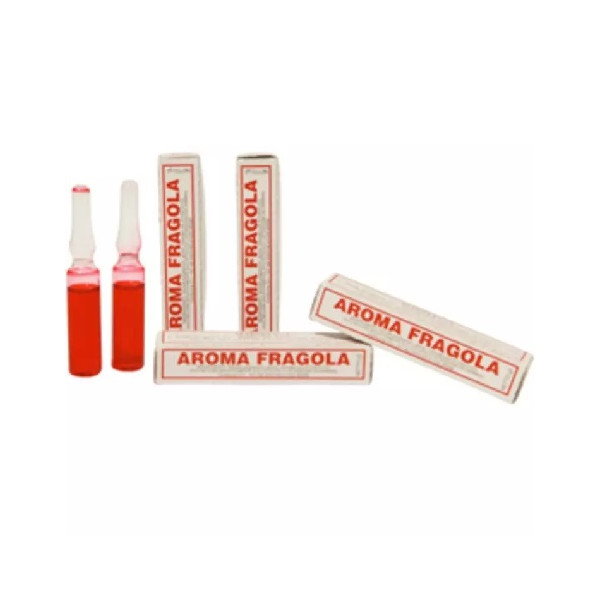 Aroma fragola liquido da Madma in fiala da 2 g, per aromatizzare impasti e creme per dolci