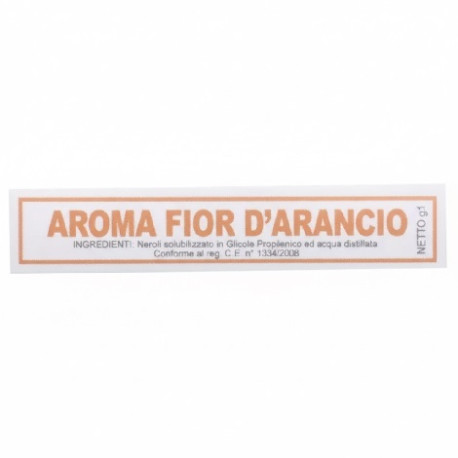 Aroma fior d'arancio liquido da Madma in fiala da 1 g, per aromatizzare impasti e creme per dolci